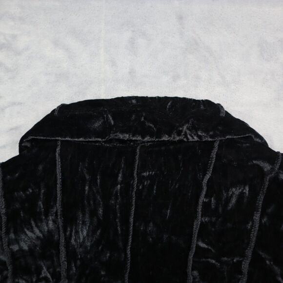 Passion Concept Jacket Womens M Black Pinstriped Long Sleeve Collared Blazer - Picture 11 of 16